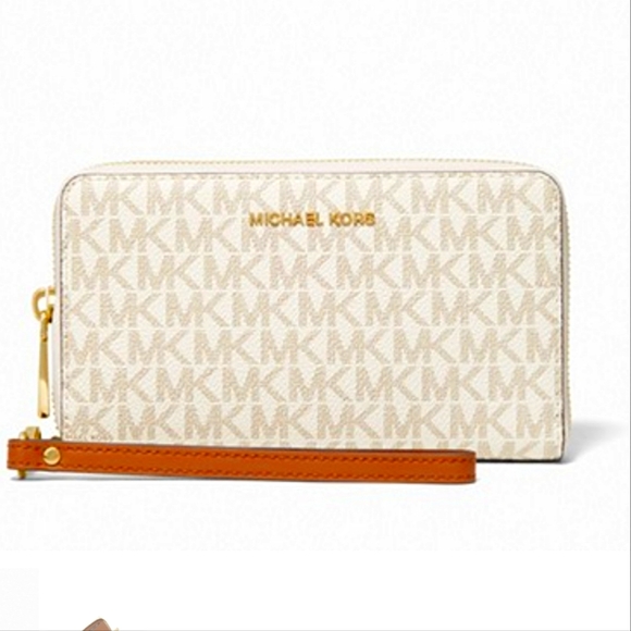 Michael Kors LG Phone Case Wristlet (Vanilla) - Picture 1 of 4